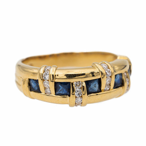 Bague 55 Bague Or jaune Saphir 58 Facettes 2699593CN
