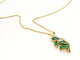 Collier Collier Chaîne + pendentif Or jaune Emeraude 58 Facettes 06591CD