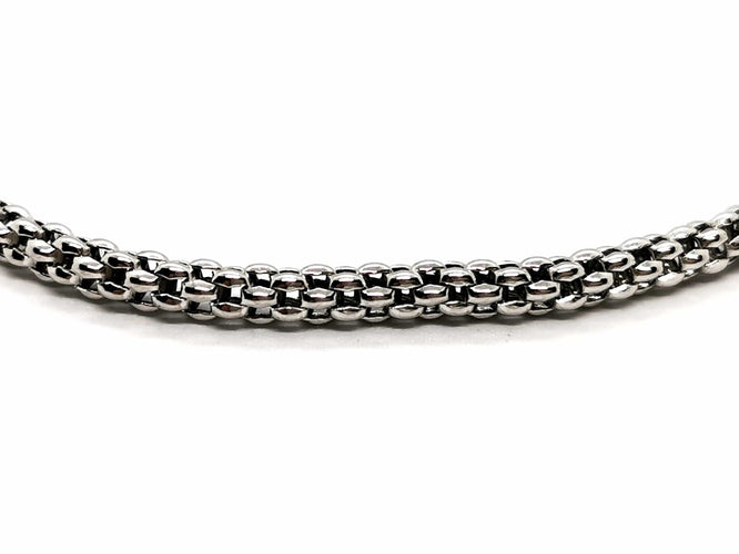 Collier Fope Collier Maille pop-corn  Or blanc 58 Facettes 1696420CN