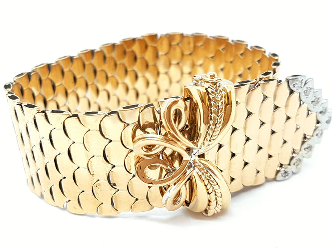 Bracelet Bracelet Manchette Or rose Diamant 58 Facettes 00213CN