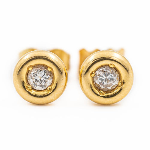 Boucles d'oreilles Boucles d'oreilles Puces Or jaune Diamant 58 Facettes 2294370CN
