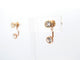 Boucles d'oreilles boucles oreilles POIRAY lolita puces or jaune zircon 58 Facettes 254849