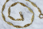Collier Chaîne de montre ancienne maille filigrane 58 Facettes