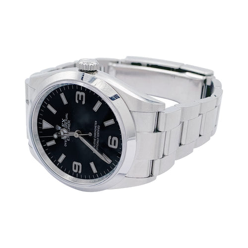 Bracelet Montre Rolex, "Oyster Perpetual Explorer", acier. 58 Facettes 32453