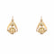Boucles d'oreilles Dormeuses anciennes roses en or jaune 58 Facettes 15-285