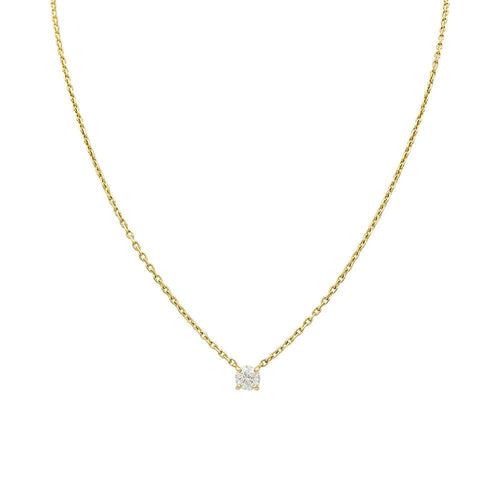 Collier Collier solitaire Cartier, 1895, or jaune. 58 Facettes 32451