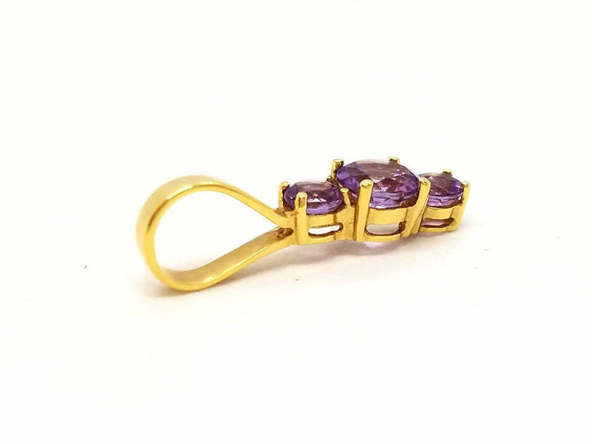 Pendentif Pendentif Or jaune Améthyste 58 Facettes 06582CD