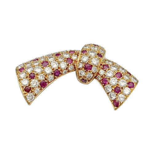 Collier Collier transformable Van Cleef & Arpels, or jaune, rubis, diamants. 58 Facettes 32011