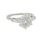 Bague 53 Solitaire diamant 2,44 carats en or blanc. 58 Facettes 31246