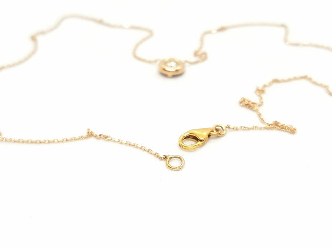 Collier Collier Or rose Diamant 58 Facettes 579115RV