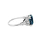 Bague 53 Bague saphir 6.67 carats, platine et diamants. 58 Facettes 30768