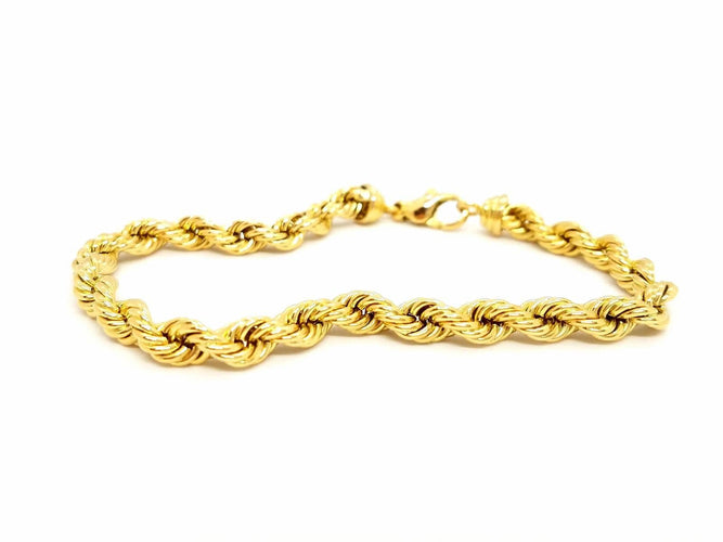 Bracelet Bracelet Maille torsadée Or jaune 58 Facettes 720147CD