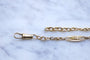 Collier Chaîne de montre ancienne maille filigrane en or jaune 58 Facettes