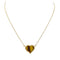Collier Collier pendentif, "Coeur", or jaune, oeil de tigre. 58 Facettes 32133