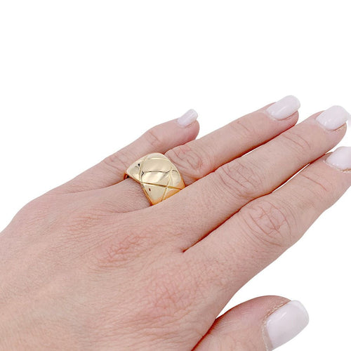 Bague 50 Bague Chanel," Coco Crush", or jaune. 58 Facettes 32404