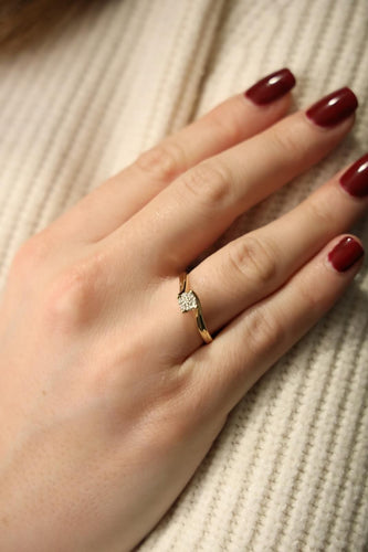 Bague 55 Bague Solitaire Or jaune Diamant 58 Facettes 1782341CN