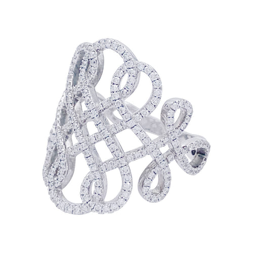Bague 54 Bague Messika, "Promess", or blanc, diamants. 58 Facettes 33608