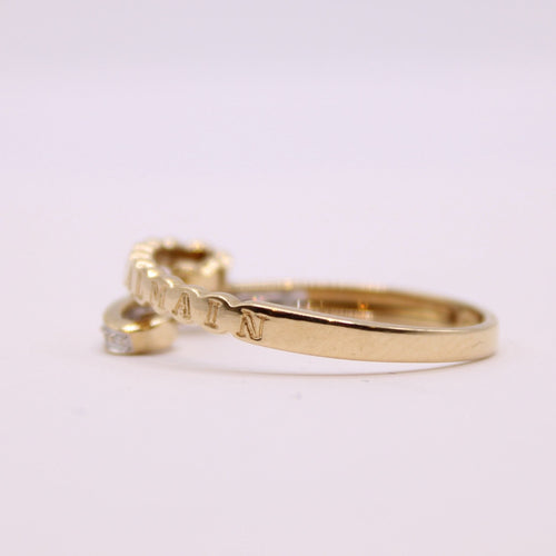 Bague BALMAIN - bague Or jaune, diamants 58 Facettes