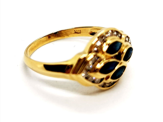 Bague 54 Bague Or jaune Saphir 58 Facettes 1186464CN