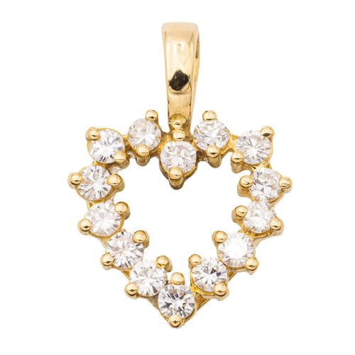 Pendentif Pendentif Coeur Or jaune Diamant 58 Facettes 2301530CN