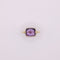 Bague Bague or jaune Améthyste entourage diamants 58 Facettes