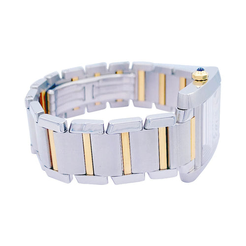 Montre Montre Cartier, "Tank Française", acier et or. 58 Facettes 32095