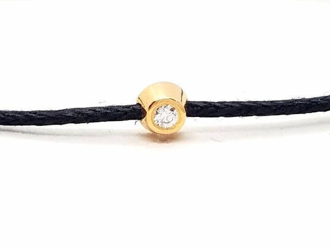 Bracelet Bracelet Cordon Or rose Diamant 58 Facettes 578858RV