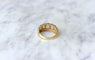 Bague Bague jarretière opales et diamants 58 Facettes