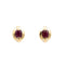 Boucles d'oreilles Boucles d'oreilles Puces Or jaune Rubis 58 Facettes 1752275CN