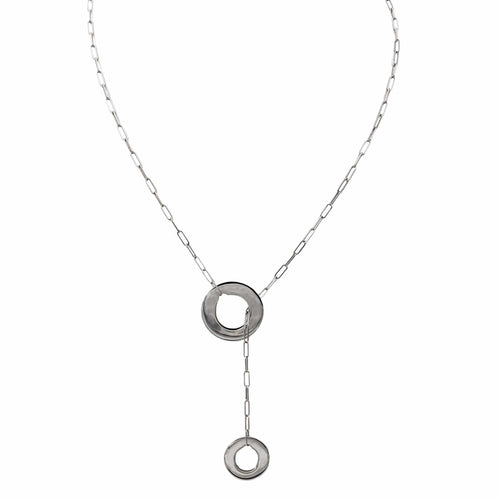 Collier Dinh Van Collier Sautoir Cible Or blanc 58 Facettes 2865688RV