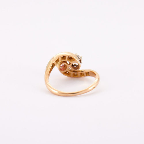 Bague 51 Bague Toi & Moi rubis, diamants 58 Facettes