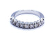 Bague 53 Bague Demie alliance Or blanc Diamant 58 Facettes 578775RV