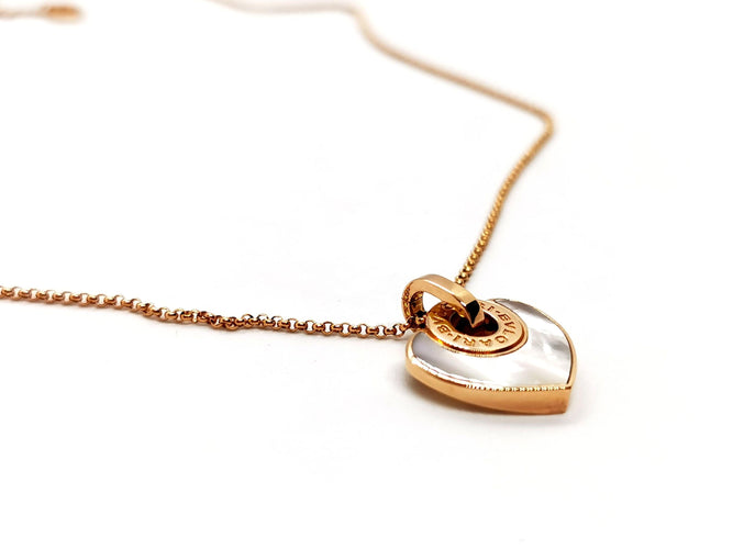 Collier Bulgari Collier Coeur Cuore Or rose Nacre 58 Facettes 1244796CN