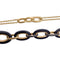 Collier Sautoir Pomellato "Victoria" or rose, diamants noirs, jais. 58 Facettes 33419