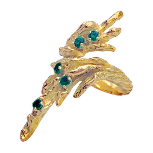 Bague 50 Bague Chaumet or jaune, émeraudes. 58 Facettes 32920