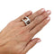 Bague 52 Bague Hermès, "Osmose", argent. 58 Facettes 30733