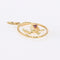 Pendentif Pendentif ancien grenat et feuilles d'or 58 Facettes CVP68