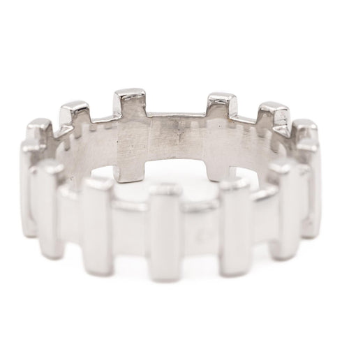 Bague 64 Zolotas Bague Alliance Or blanc 58 Facettes 2057825CN