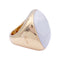 Bague 53 Bague Pomellato, "Victoria", or rose, cacholong. 58 Facettes 33222