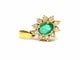 Pendentif Pendentif Fleur Or jaune Emeraude 58 Facettes 06530CD