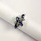 Bague Bague en or blanc diamants et saphirs 58 Facettes 5555