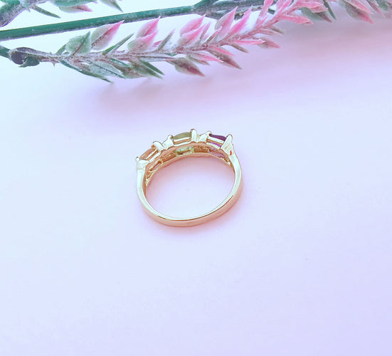 Bague 54.5 Bague Pierres fines Or Jaune 58 Facettes AA 1631