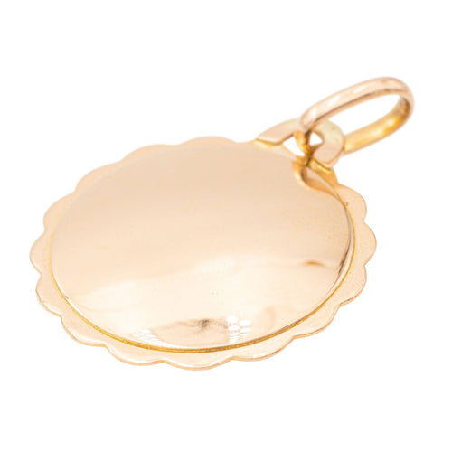Pendentif Augis Pendentif Médaille Médaille d'amour Or jaune Rubis 58 Facettes 2360809CN