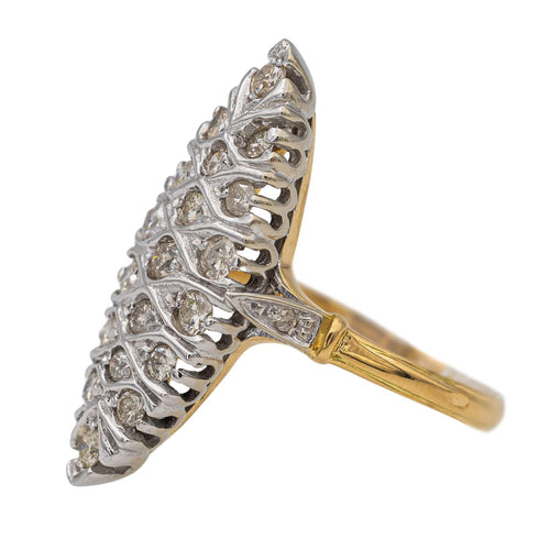 Bague 61 Bague Marquise Or blanc Diamant 58 Facettes 2687608CN