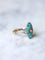 Bague marquise ancienne étoile, or rose, turquoises et perle 58 Facettes