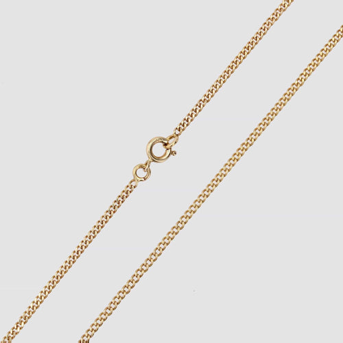 Collier Chaine en or jaune maille gourmette limée 58 Facettes 19-211A