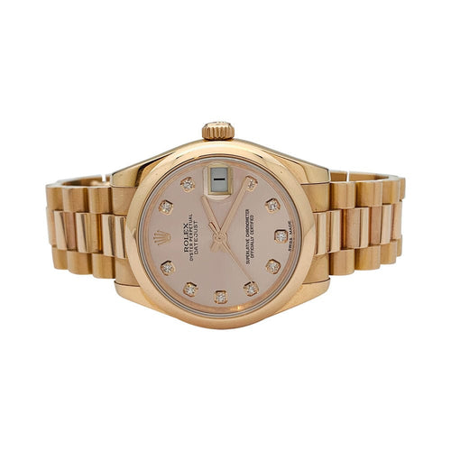 Montre Montre Rolex, "Oyster Perpetual Datejust" , or rose et diamants. 58 Facettes 31976