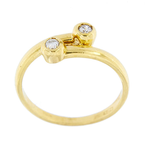 Bague 56 Bague Toi et Moi diamants 58 Facettes 16534