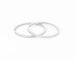 Boucles d'oreilles Créoles en or gris, diamants 58 Facettes