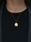 Pendentif Médaille Amour Augis "L'originale" Or jaune "Plus qu’hier moins que demain" 58 Facettes J242